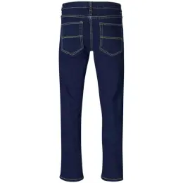 Mens Fashion Denim Jeans Dark Blue Back